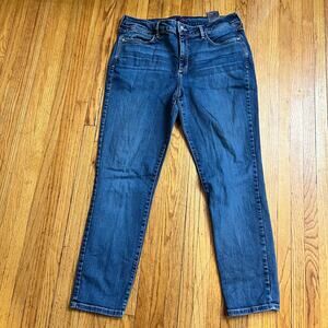 NYDJ Jeans Womens 14 Clarissa Ankle Blue Denim Jeans High Rise